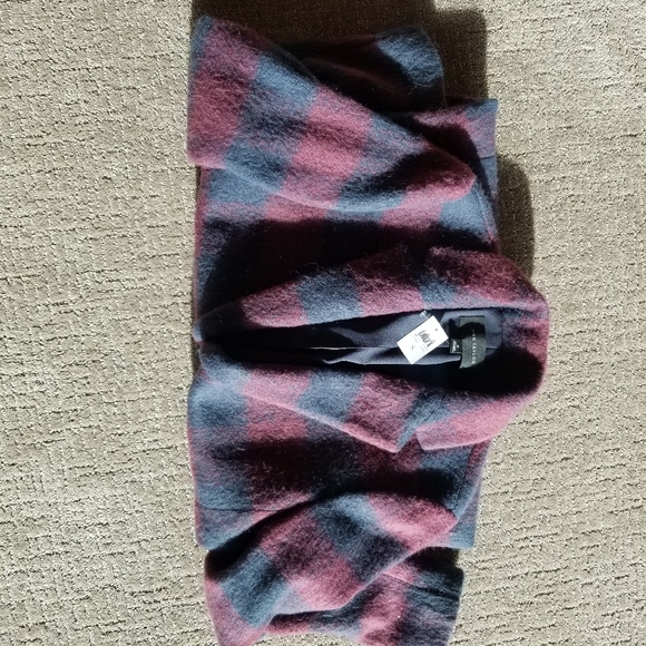 Ann Taylor wool plaid pea coat - Picture 13 of 16